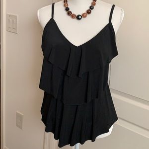 New- Layered Ruffle Top-by Agua Green -L(12-14)